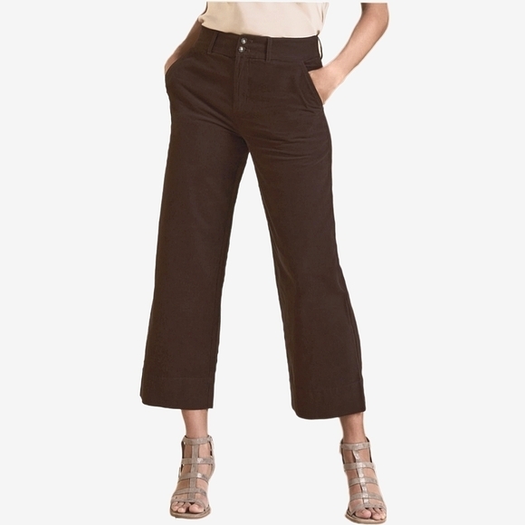 Garnet Hill Pants - Garnet Hill Corduroy Cropped Trousers